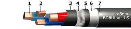 Кабель ВПбШвнг-LS 5х240