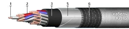Кабель КРНБ 10х6